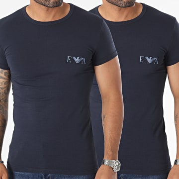  Emporio Armani - Lot De 2 Tee Shirts 111267-3F720 Bleu Marine