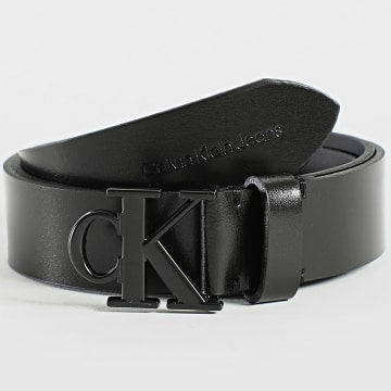  Calvin Klein - Ceinture Round Mono Leather 1247 Noir