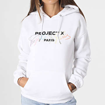 Project X Paris - Felpa con cappuccio da donna F222128 Bianco