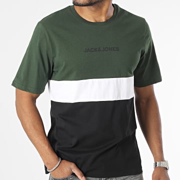 Jack And Jones - Reid Blocking Camiseta Verde Caqui Negro