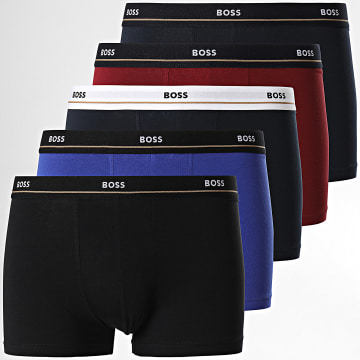  BOSS - Lot De 5 Boxers 50499430 Noir Rouge Bleu Roi