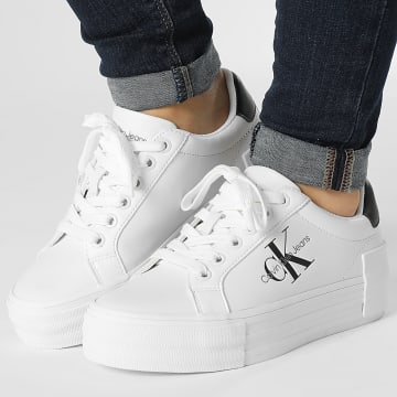Calvin Klein - Donna Vulcan Flatform Bold 0821 Bright White Black Sneakers