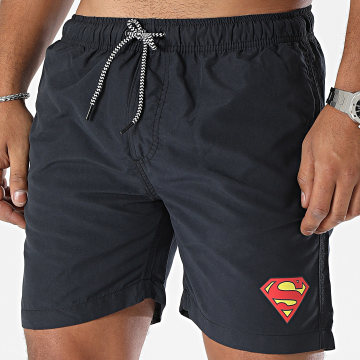 Superman - Pantaloncini da bagno con logo nero