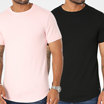 Uniplay - Lot De 2 Tee Shirts Noir Rose
