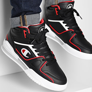  Champion - Baskets Montantes 3 Point Mid S22119 Black White Red