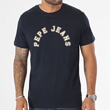 Pepe Jeans - Tee Shirt Westend PM509124 Bleu Marine