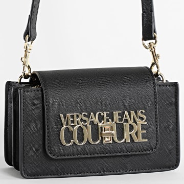 Versace Jeans Couture - Bolso Mujer Lock Logo 75VA4BLG Negro Oro