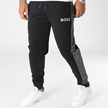 BOSS - Pantalon Jogging A Bandes 50503052 Noir Argenté