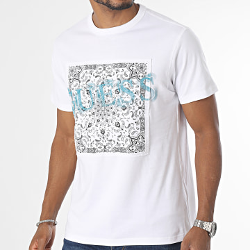 Guess - Camiseta M3BI84-K8FQ4 Bandana blanca