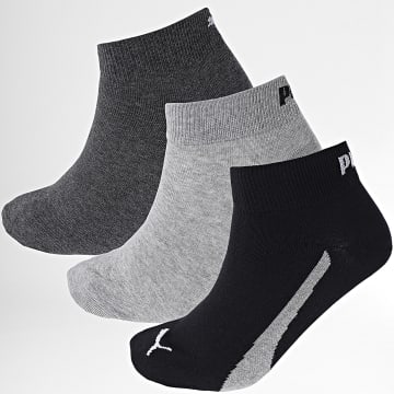 Puma - Lote de 3 pares de calcetines 100000957 Negro Gris