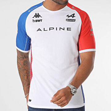 Kappa - Tee Shirt Kombat Alpine F1 381Q36W Blanc
