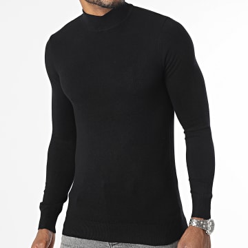 KZR - Zwarte Trechterhals Sweater