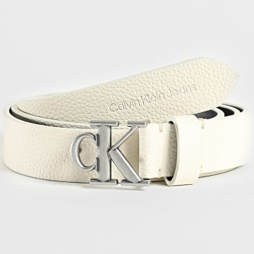 Calvin Klein - Cinturón Mono Redondo Mujer 1253 Beige
