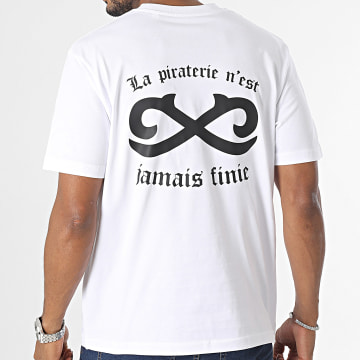  La Piraterie - Tee Shirt Oversize Infini Blanc Noir