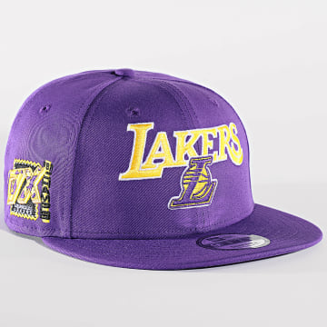 New Era - Casquette Snapback 9Fifty Patch Los Angeles Lakers Violet