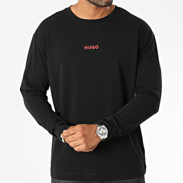  HUGO - Tee Shirt Manches Longues Linked 50502399 Noir