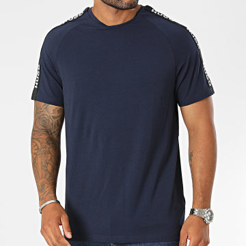  HUGO - Tee Shirt A Bandes Sporty Logo 50504270 Bleu Marine