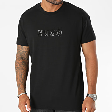  HUGO - Tee Shirt Brush Logo 50501710 Noir