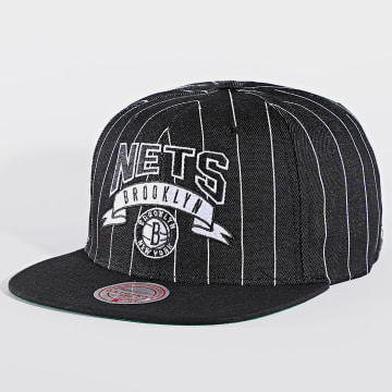  Mitchell and Ness - Casquette Snapback Dem Stripes Brooklyn Nets Noir