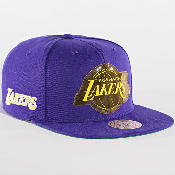 Mitchell and Ness - Casquette Snapback Now You See Me Los Angeles Lakers Violet