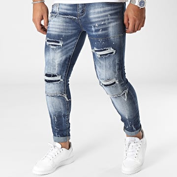 MTX - Jeans skinny in denim blu