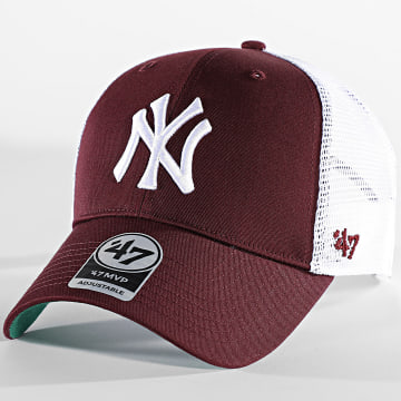 '47 Brand - Gorra New York Yankees Trucker MVP Burdeos Blanco