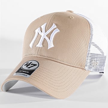 '47 Brand - MVP Trucker Cap New York Yankees Beige Blanco