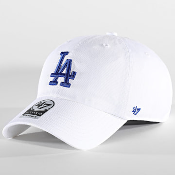 '47 Brand - Los Angeles Dodgers Gorra Clean Up Blanca