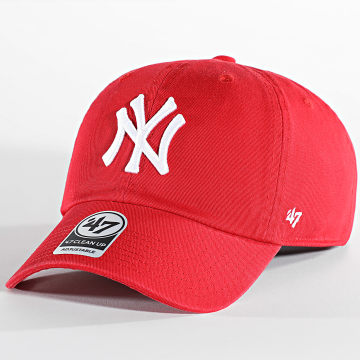  '47 Brand - Casquette Clean Up New York Yankees Rouge