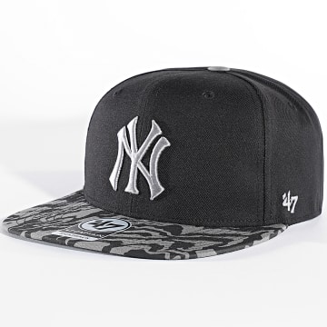'47 Brand - Capitán New York Yankees Snapback Cap Negro Gris Camuflaje