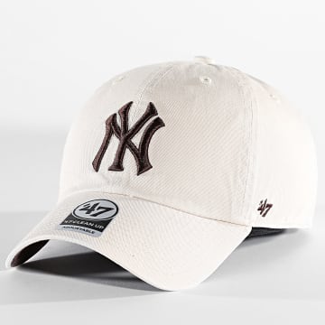  '47 Brand - Casquette Clean Up New York Yankees Beige