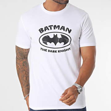  DC Comics - Tee Shirt Dark Knight Logo Blanc