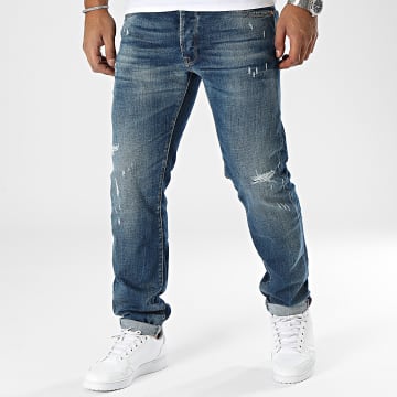Jeans Le Temps Des Cerises Regular Enduit Bleu Marine - Taille Femme - Neuf Avec étiquettes