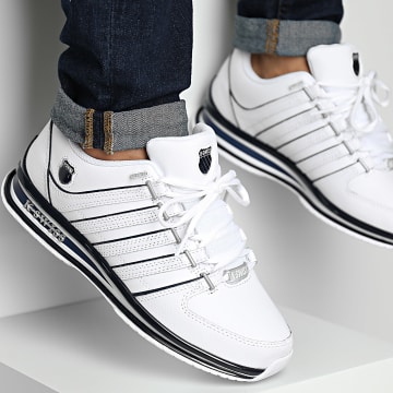K-SWISS Classic RINZLER - Zapatillas Hombre Piel Blanco 01235-953-M ORIGINAL Comprar A Buen Precio - Entrega Gratuita, Reseñas Reales Con Fotos