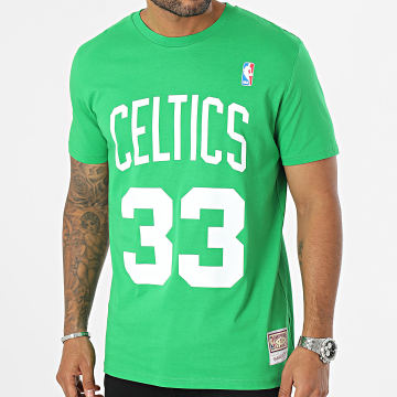  Mitchell and Ness - Tee Shirt Team Logo Boston Celtics Vert