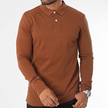 Produkt - Polo Jackson a maniche lunghe marrone