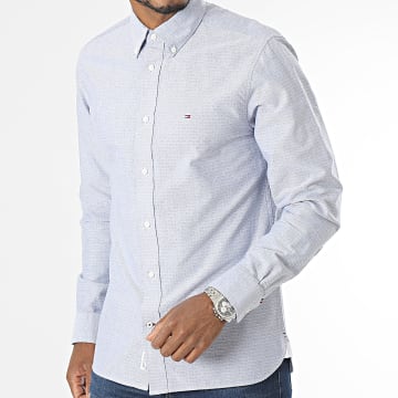 Tommy Hilfiger - Camisa Oxford Dobby Manga Larga 2868 Light Blue Heather