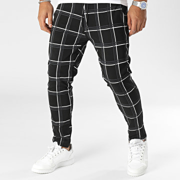  Uniplay - Pantalon A Carreaux Noir Blanc