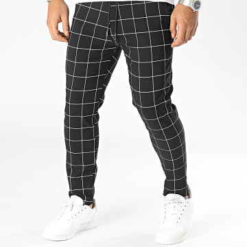  Uniplay - Pantalon A Carreaux Noir Blanc