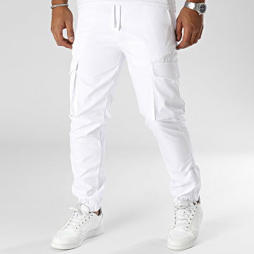 ADJ - Pantaloni cargo bianchi