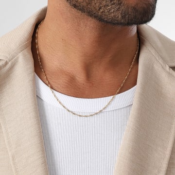 LBO - Singapore 2,5 mm gouden mesh ketting