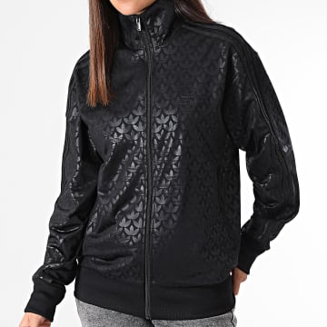 Chaqueta Blazer Con Cremallera En La Parte Trasera Mujer, Negro