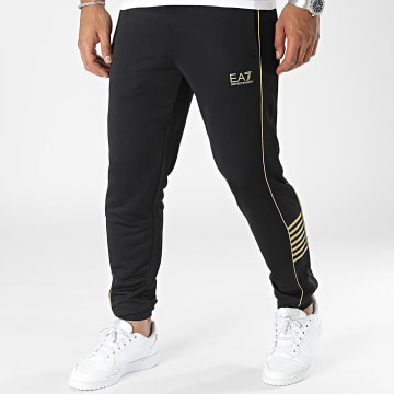  EA7 Emporio Armani - Pantalon Jogging 6RPP53-PJ16Z Noir Doré