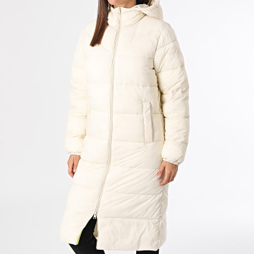  Jack And Jones - Doudoune Longue Capuche Femme JJXX Nora Beige