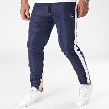 Sergio Tacchini - Den 39917 Pantalones de chándal azul marino blanco