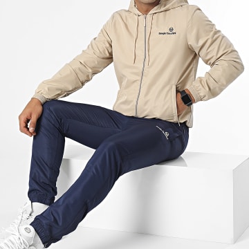  Sergio Tacchini - Ensemble de Survetement Carson 39922 Beige Bleu Marine