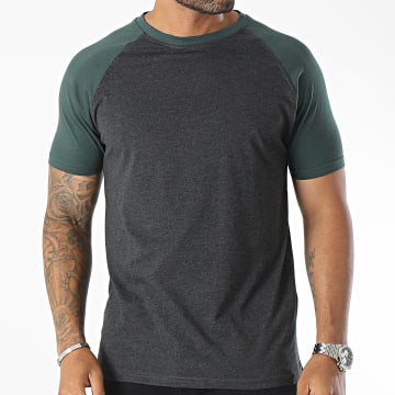 Urban Classics - TB639 Camiseta Gris Antracita Verde Oscuro