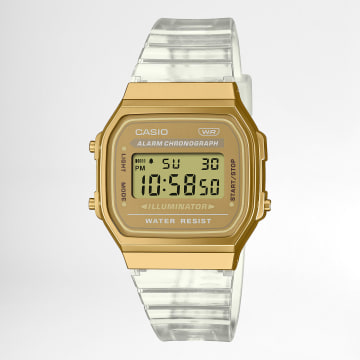 Casio - Reloj de oro transparente Vintage A168XESG-9AEF