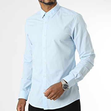 Only And Sons - Chemise Manches Longues Sane Bleu Clair