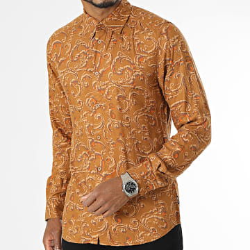Only And Sons - Camicia Lolly Camel Slim a maniche lunghe